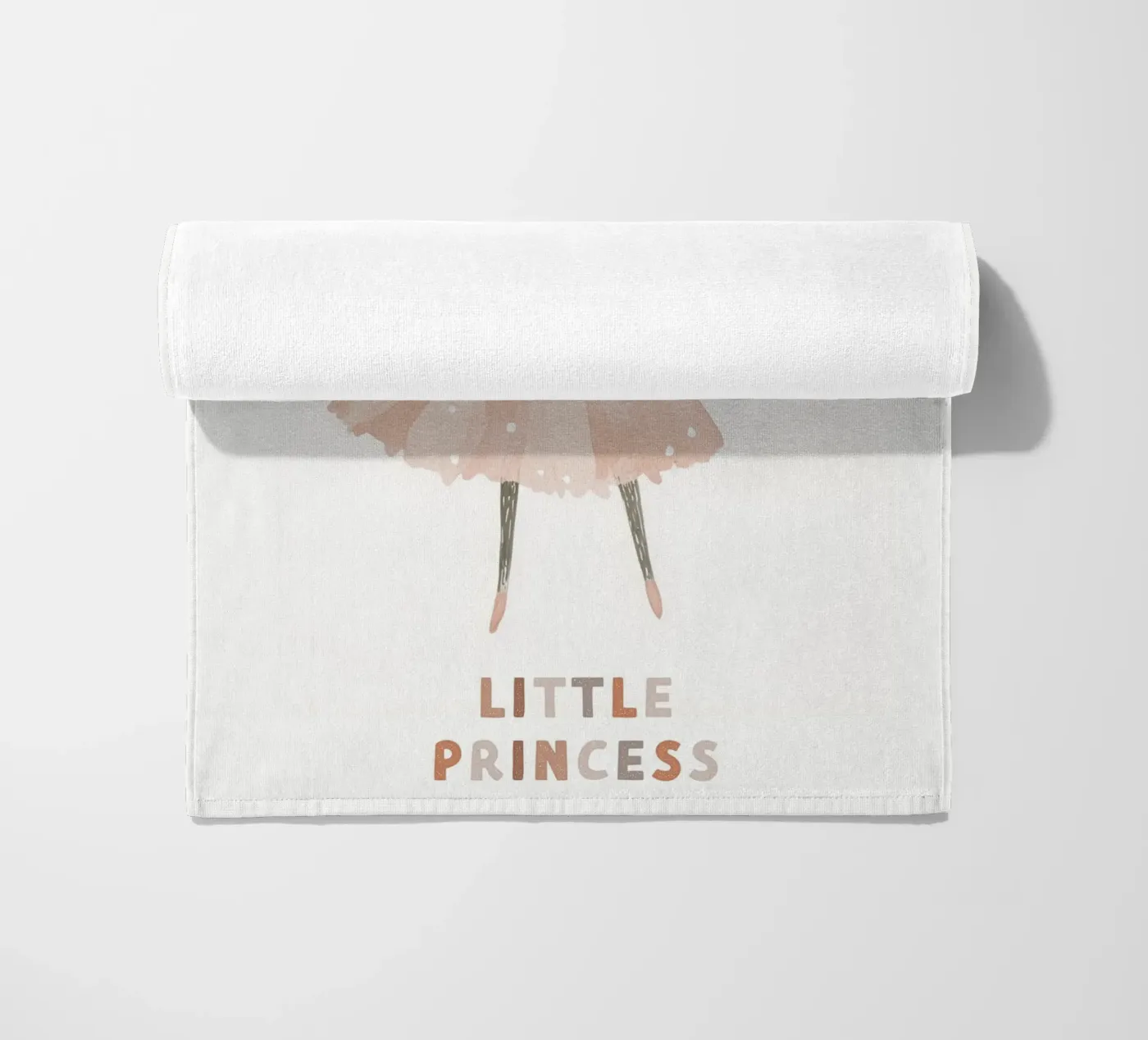 Poster della piccola principessa, stampa della ballerina del topo per la stanza dei bambini telo mare da Little Lola