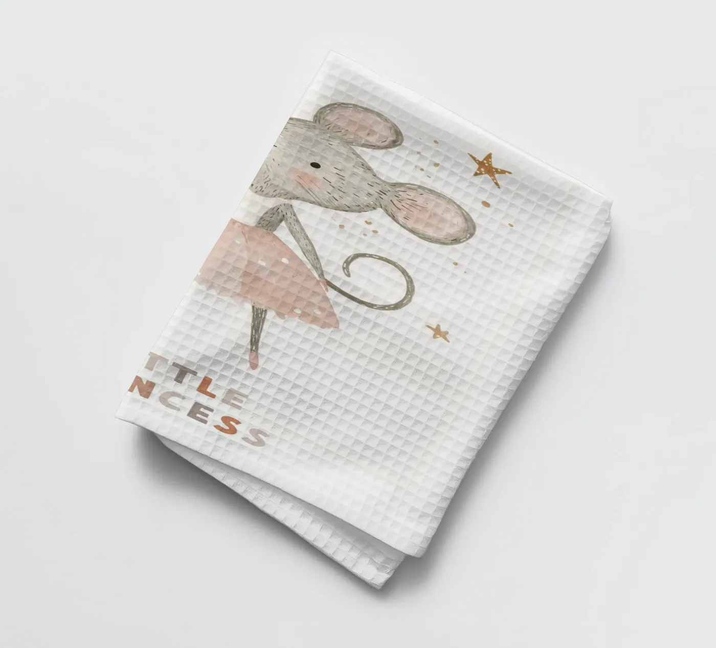 Poster della piccola principessa, stampa della ballerina del topo per la stanza dei bambini canovaccio da cucina da Little Lola