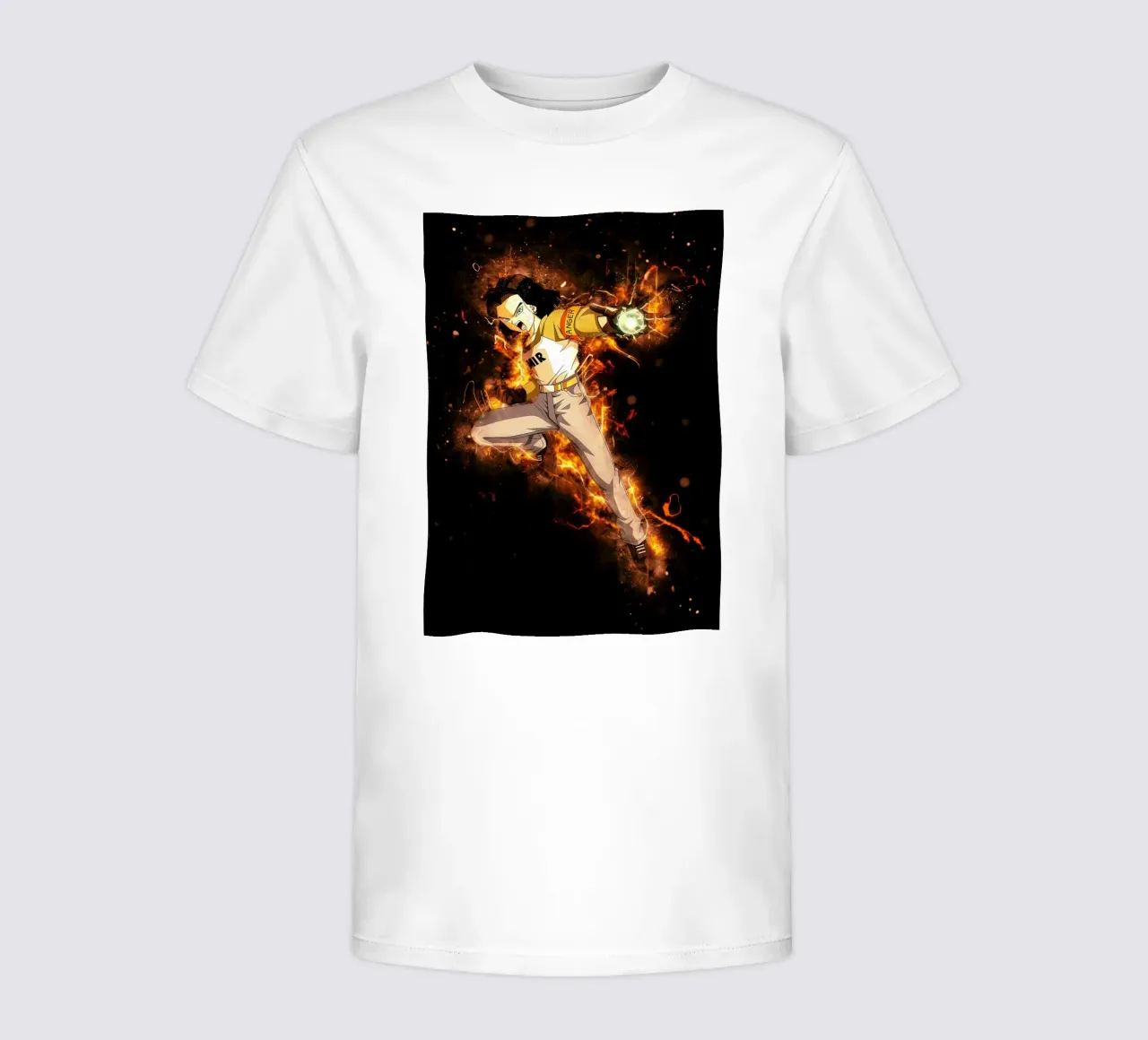 Android 17 t-shirt bambini da Neonartstudio