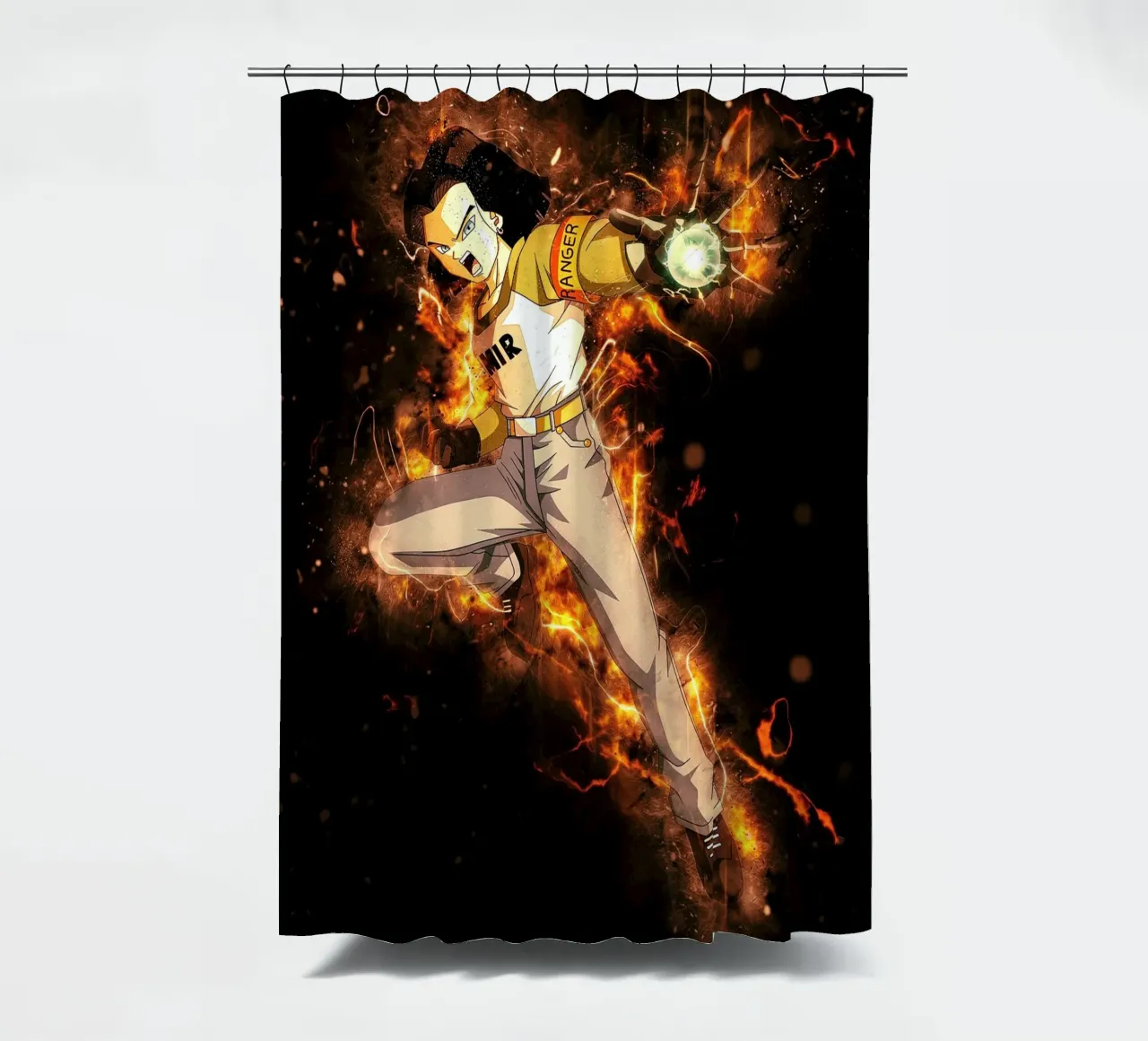 Android 17 tenda da doccia da Neonartstudio