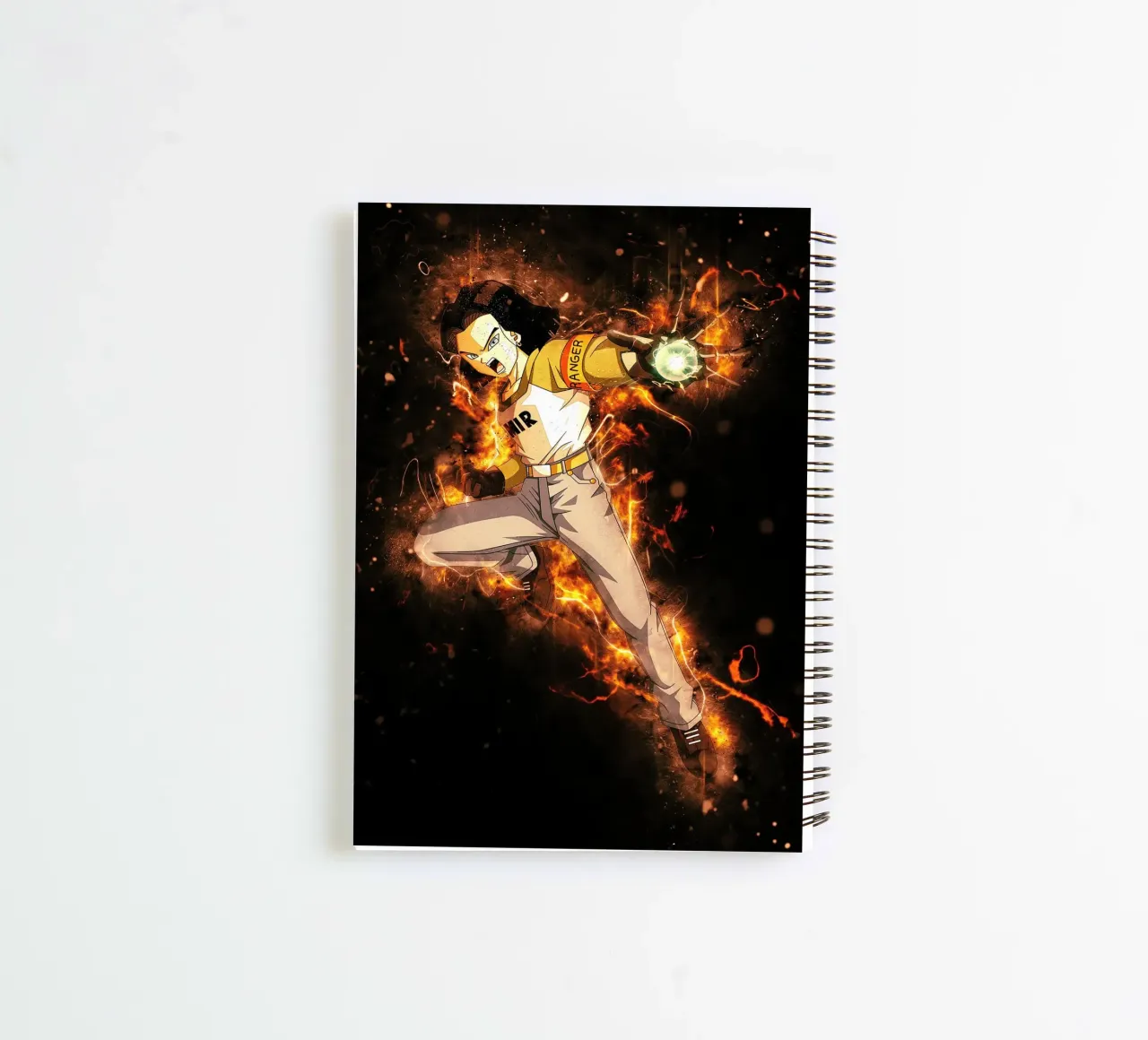 Android 17 spiral notebook by Neonartstudio