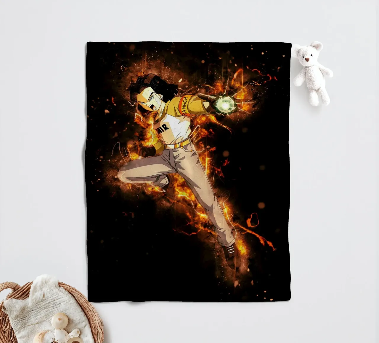 Android 17 coperta in pile da Neonartstudio