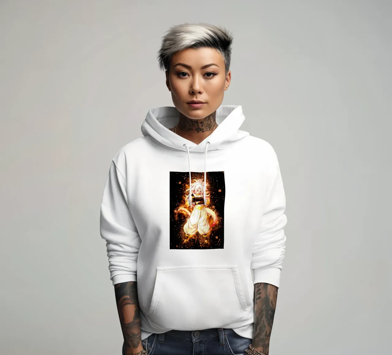 Android 21 sweat à capuche de Neonartstudio