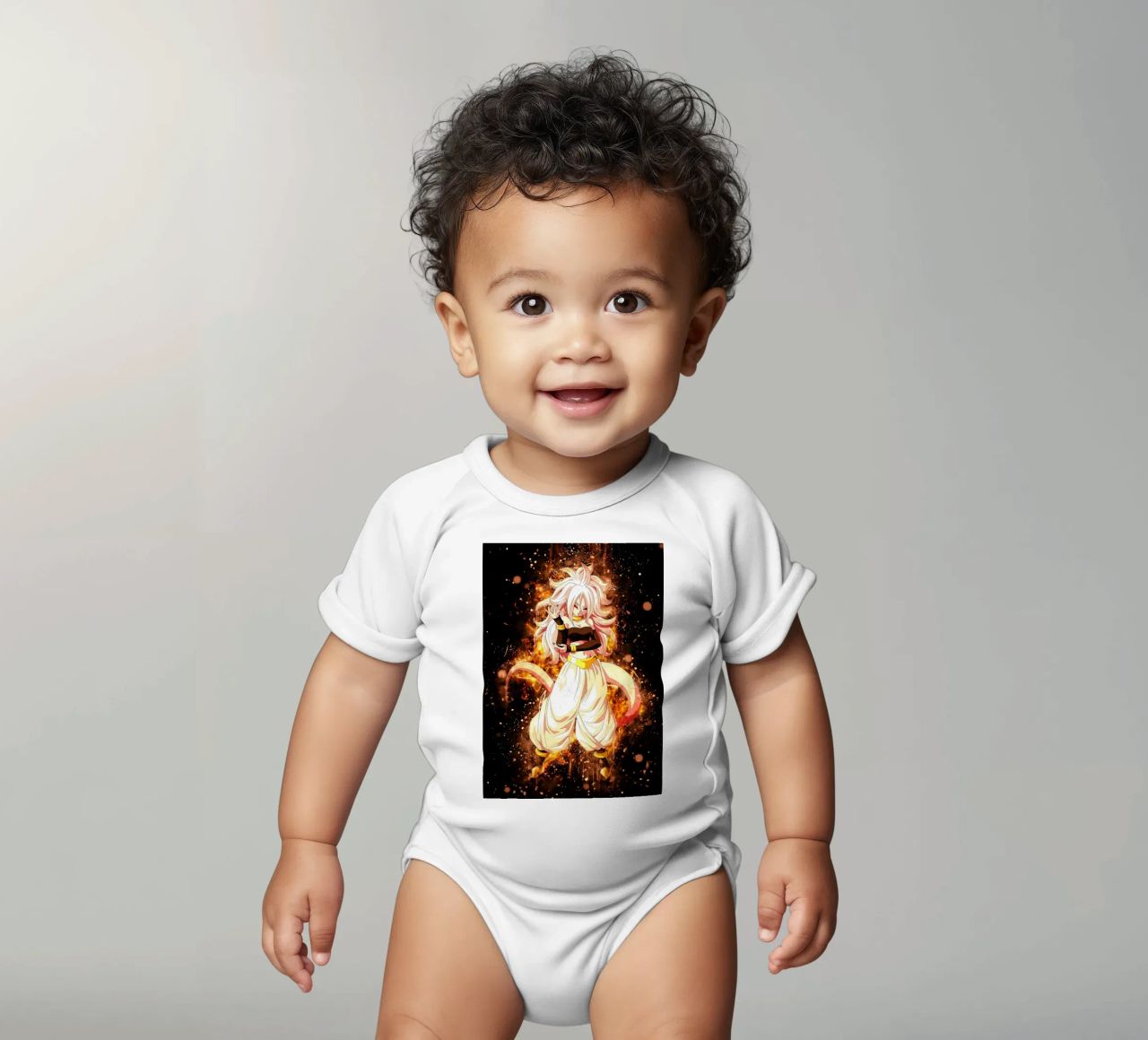 Android 21 body neonato maniche corte da Neonartstudio