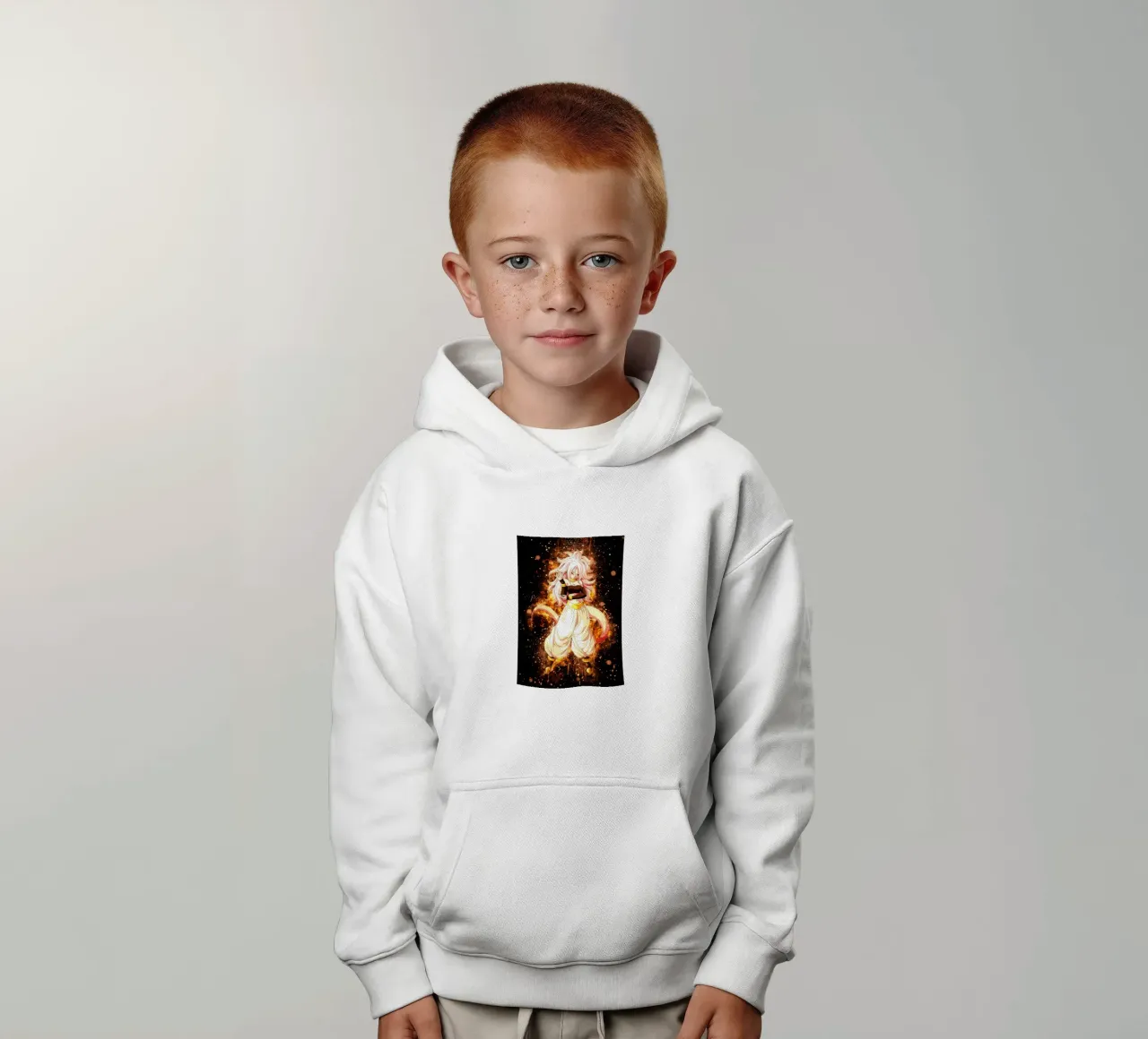 Android 21 felpa bambino con cappuccio da Neonartstudio