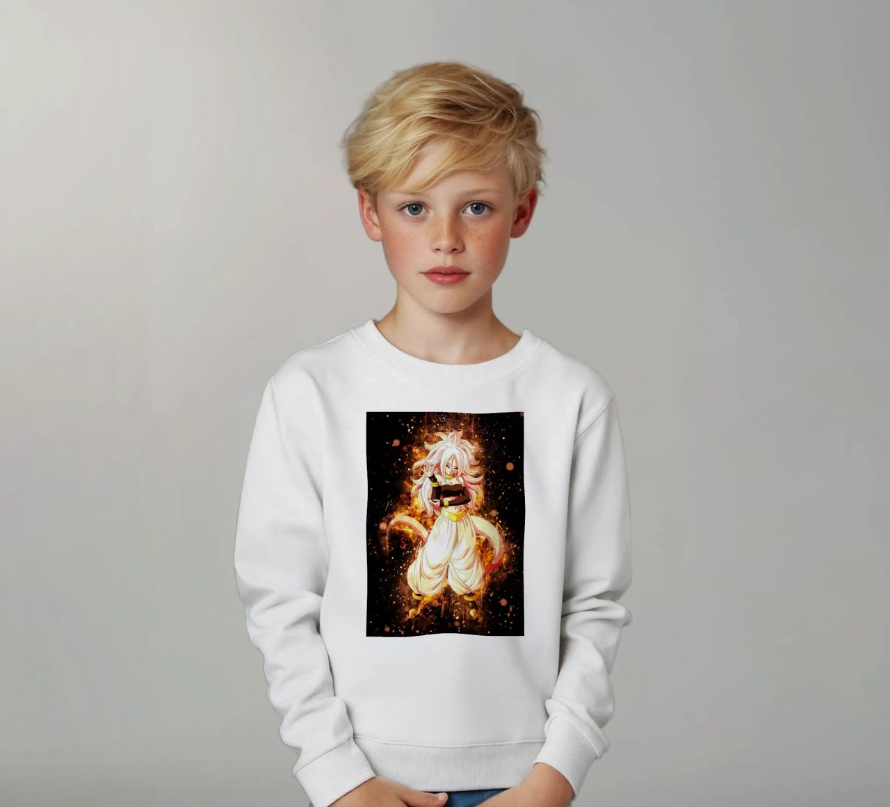 Android 21 felpa bambino da Neonartstudio