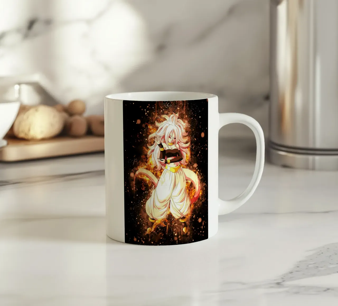 Android 21 ceramic mug by Neonartstudio