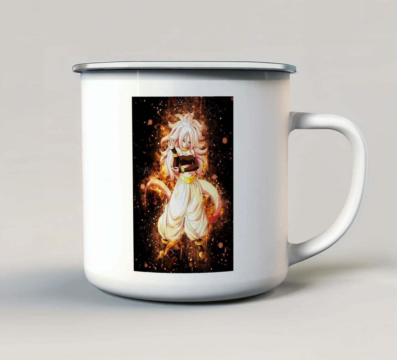 Android 21 tazza in smalto da Neonartstudio