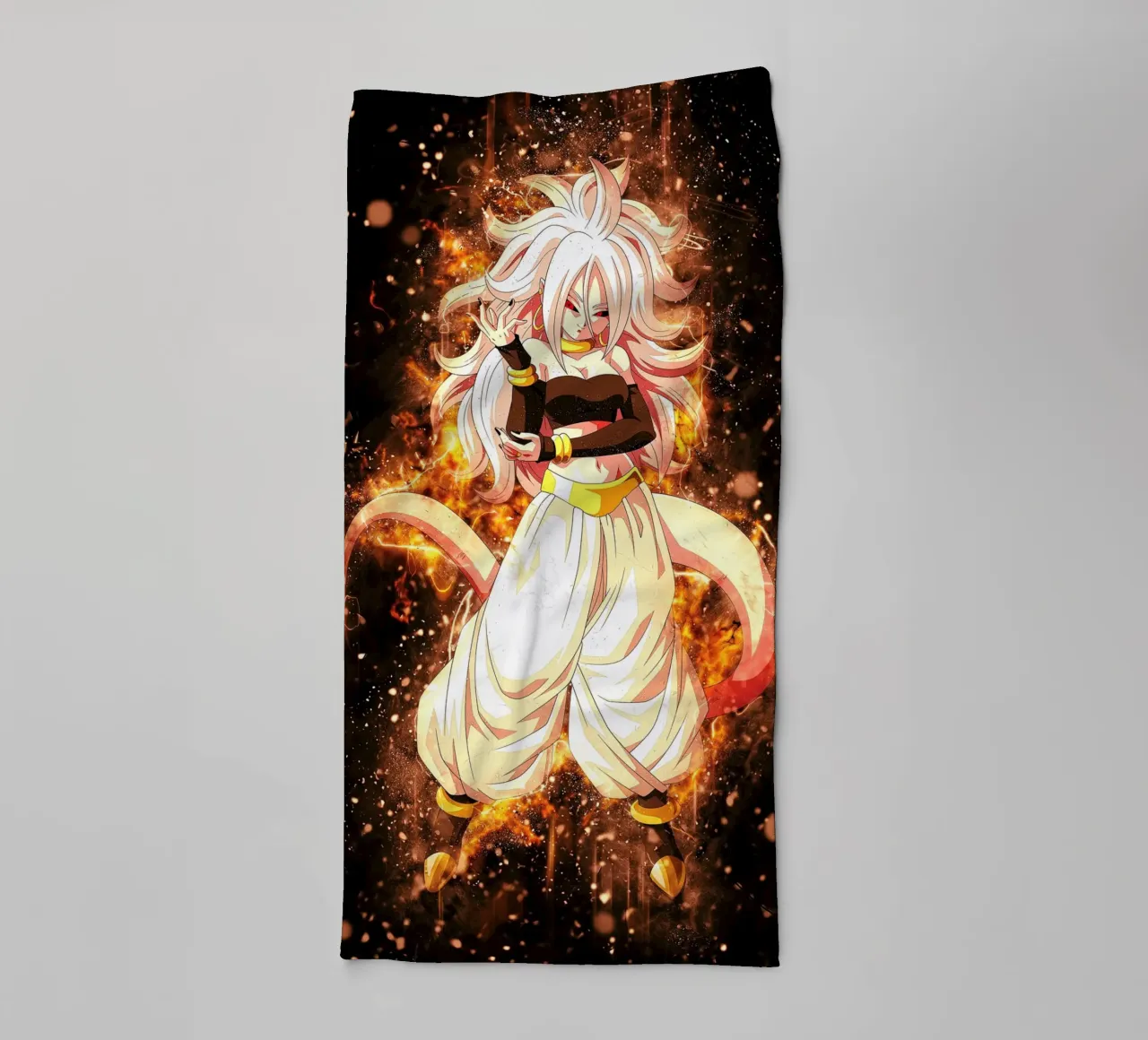 Android 21 badhanddoek van Neonartstudio