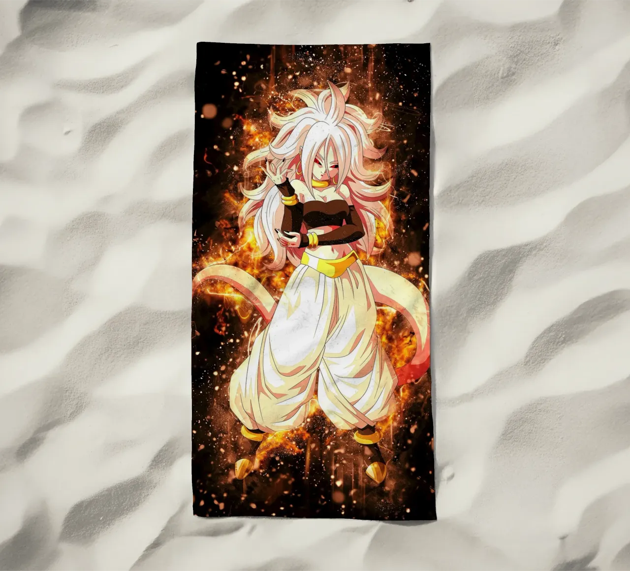 Android 21 Strandtuch von Neonartstudio