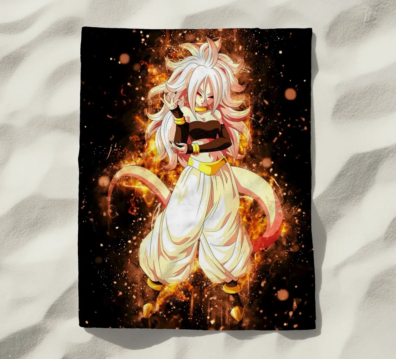 Android 21 Strandtuch von Neonartstudio