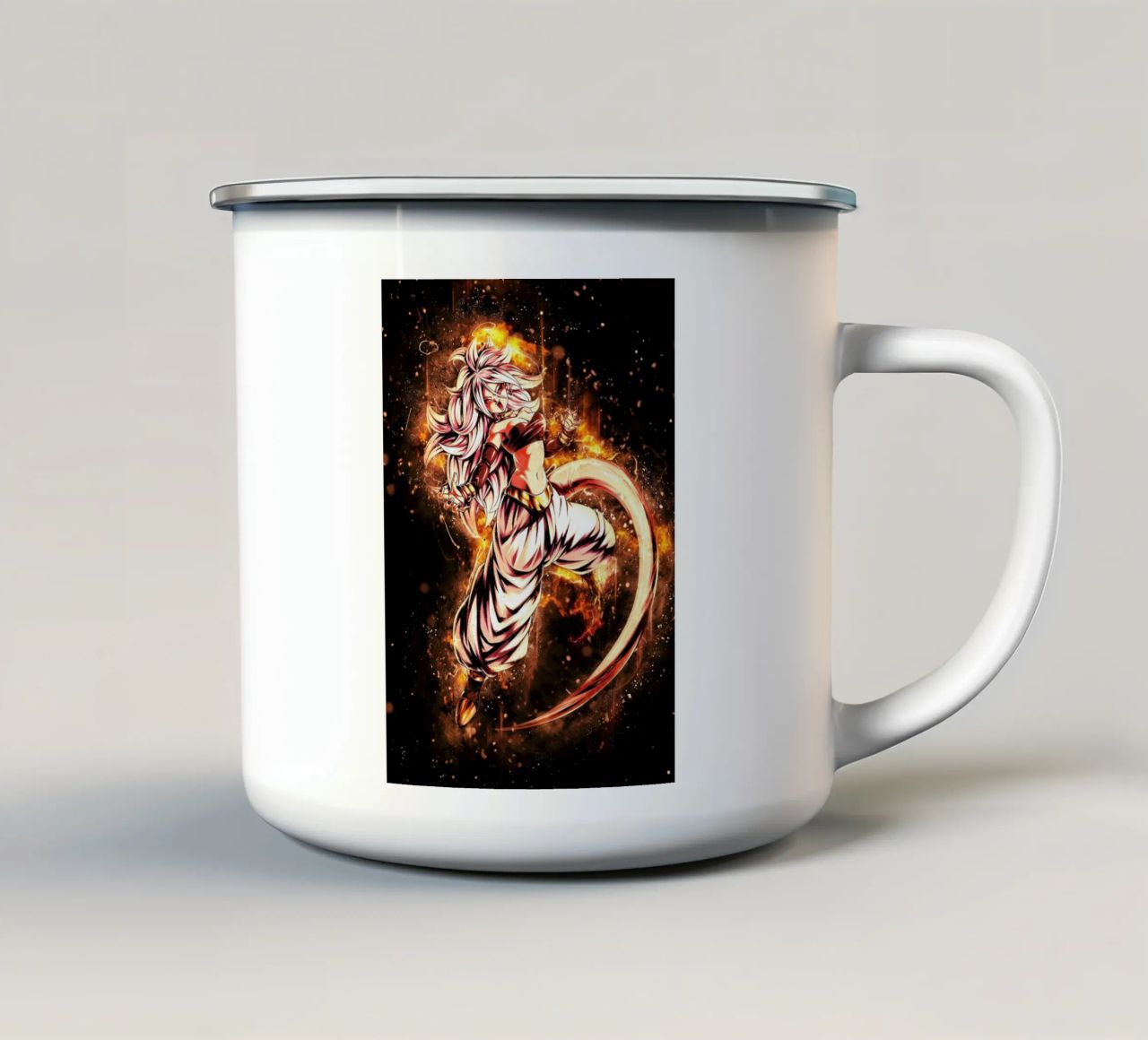 Android 21 tazza in smalto da Neonartstudio