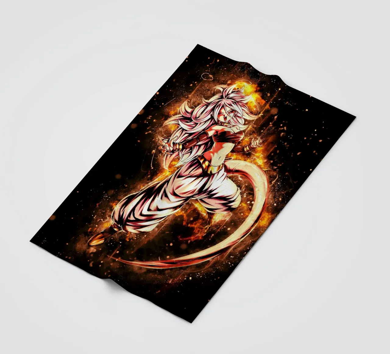 Android 21 manta de franela de Neonartstudio