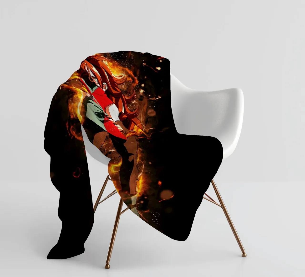 Androide 21 coperta in pile da Neonartstudio