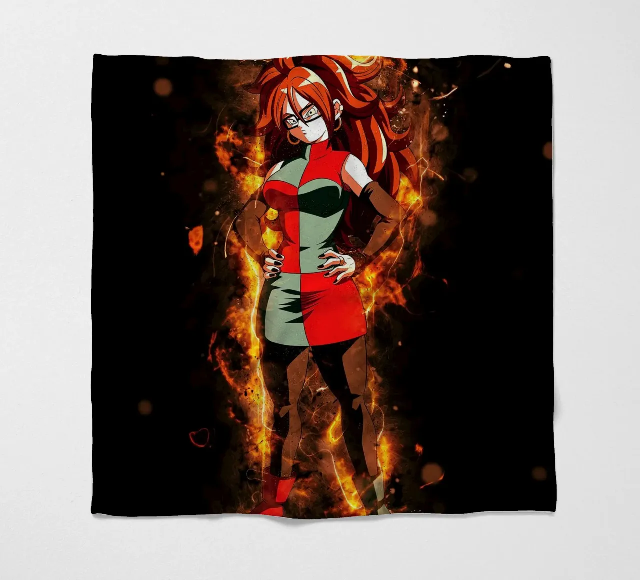 Androide 21 coperta in pile da Neonartstudio