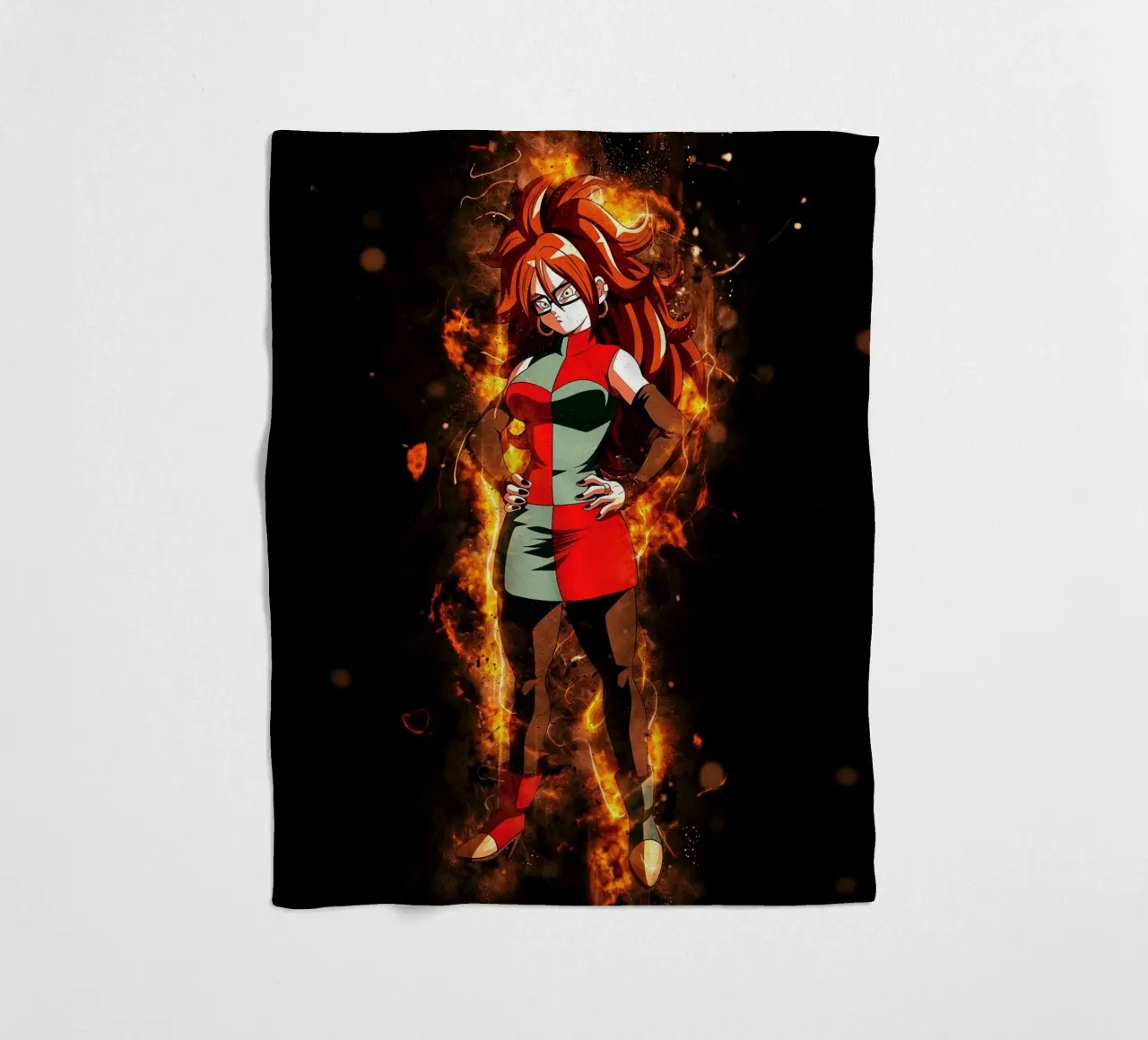 Androide 21 coperta in pile da Neonartstudio