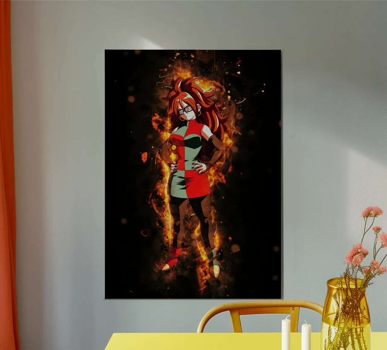 Androide 21 alluminio dibond da Neonartstudio