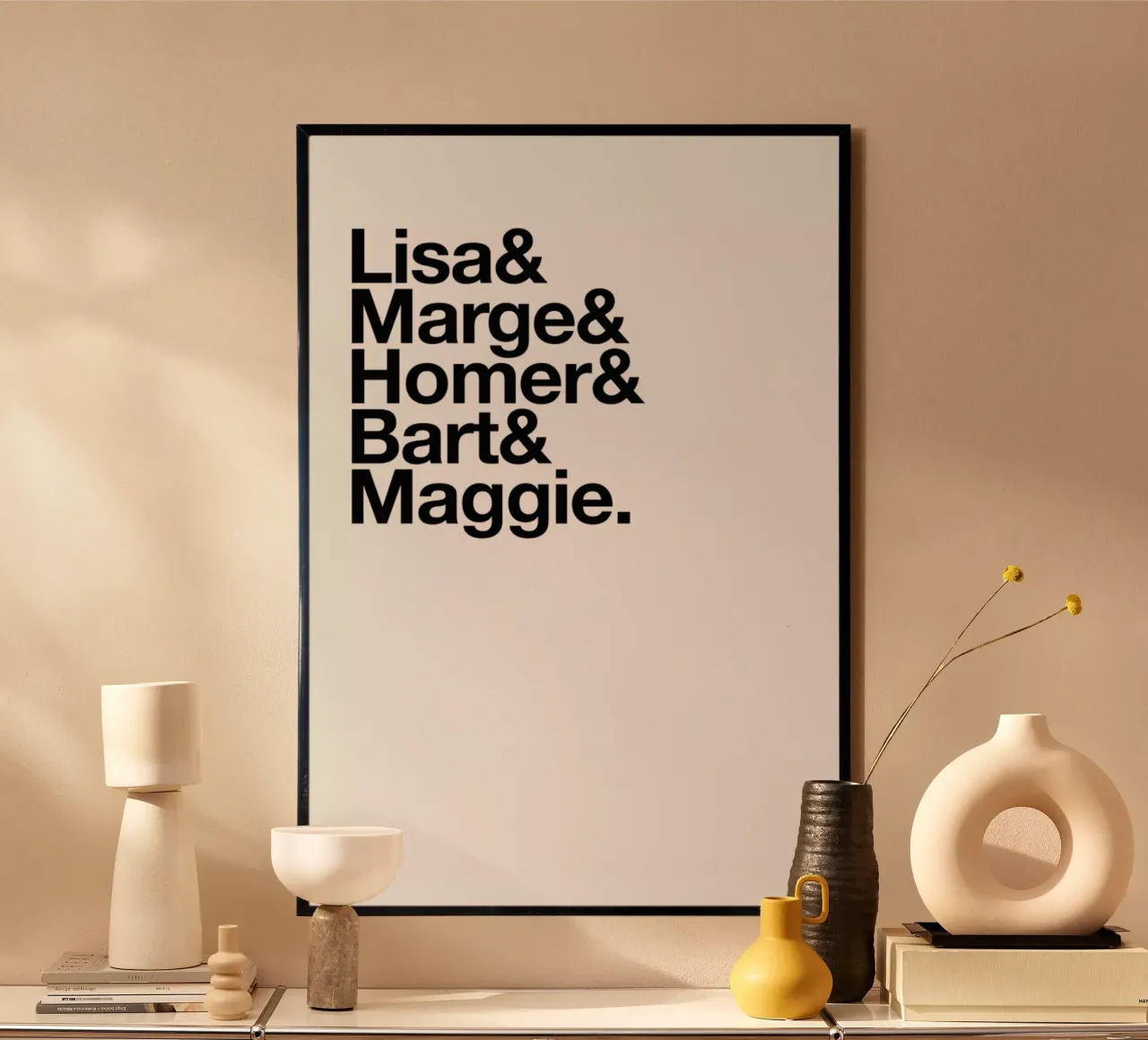 Yellow Heroes poster con telaio in plastica da Studio One
