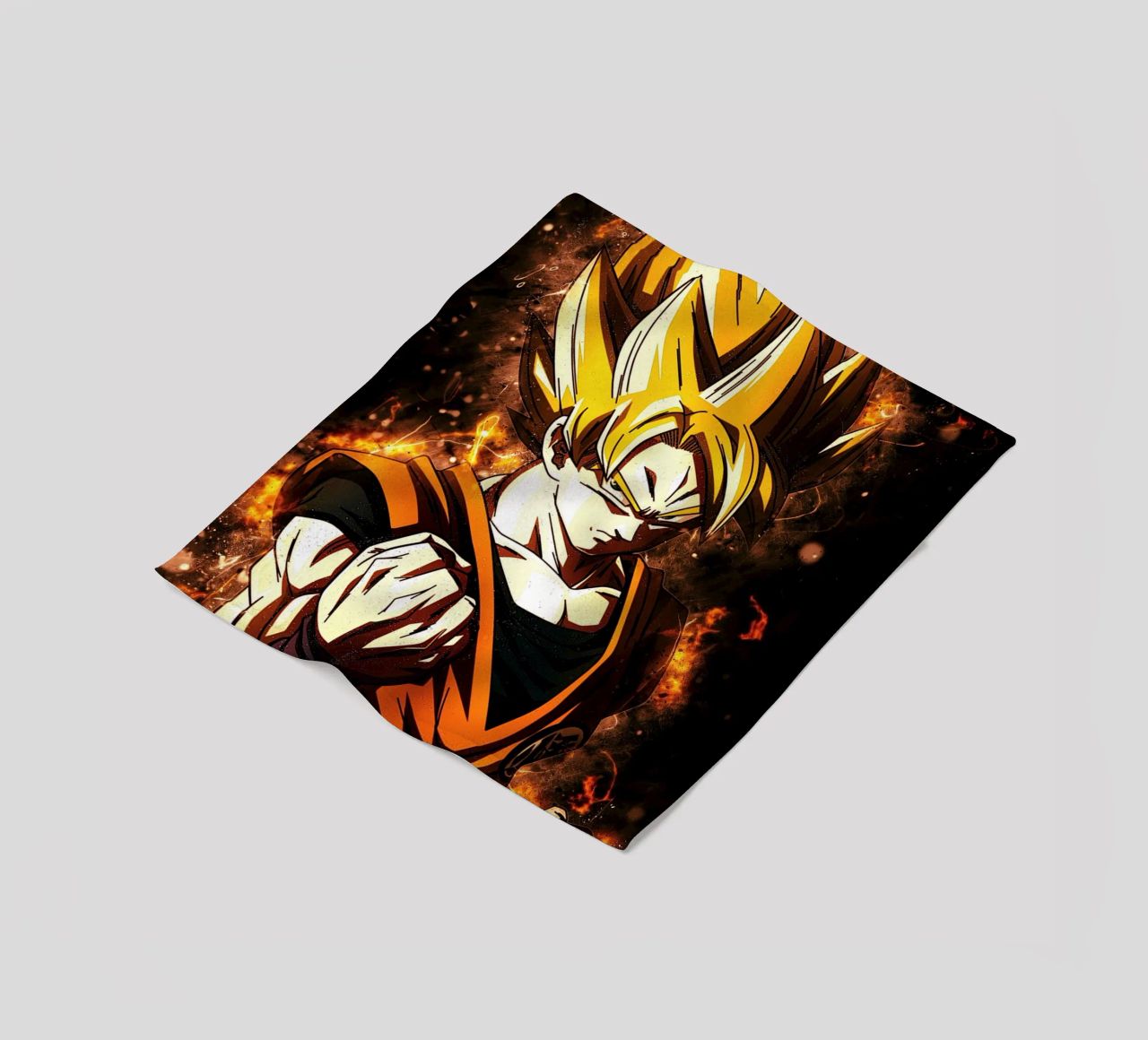 Back To The Classic. Goku SSJ coperta in pile da Neonartstudio