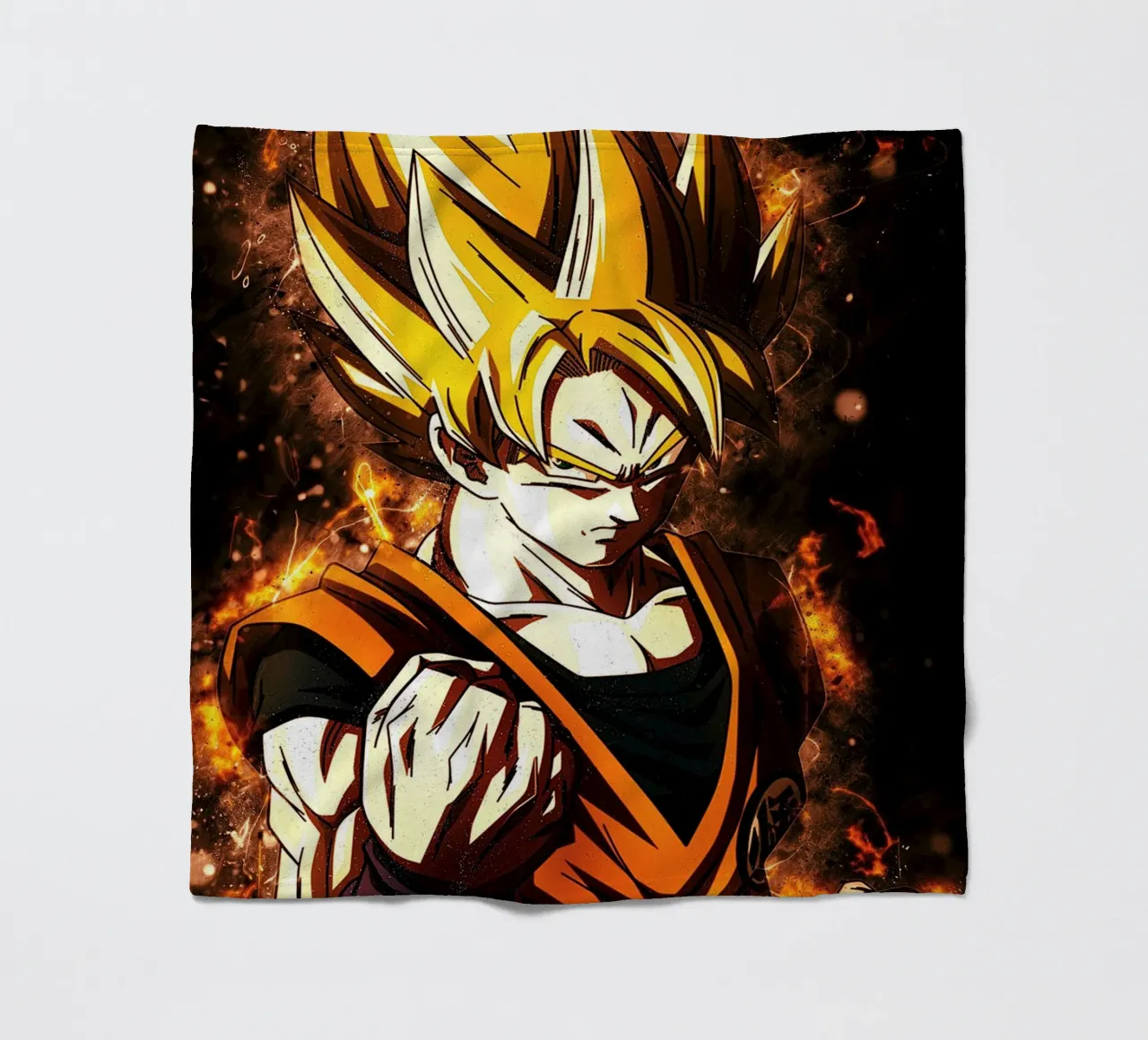 Back To The Classic. Goku SSJ manta de franela de Neonartstudio