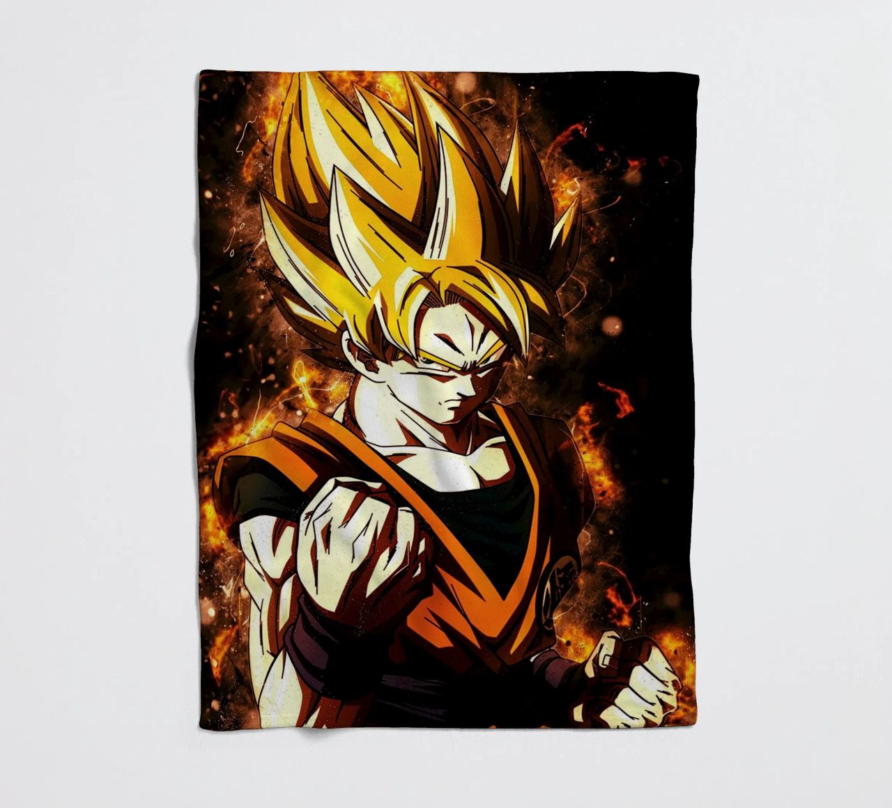 Back To The Classic. Goku SSJ coperta in pile da Neonartstudio