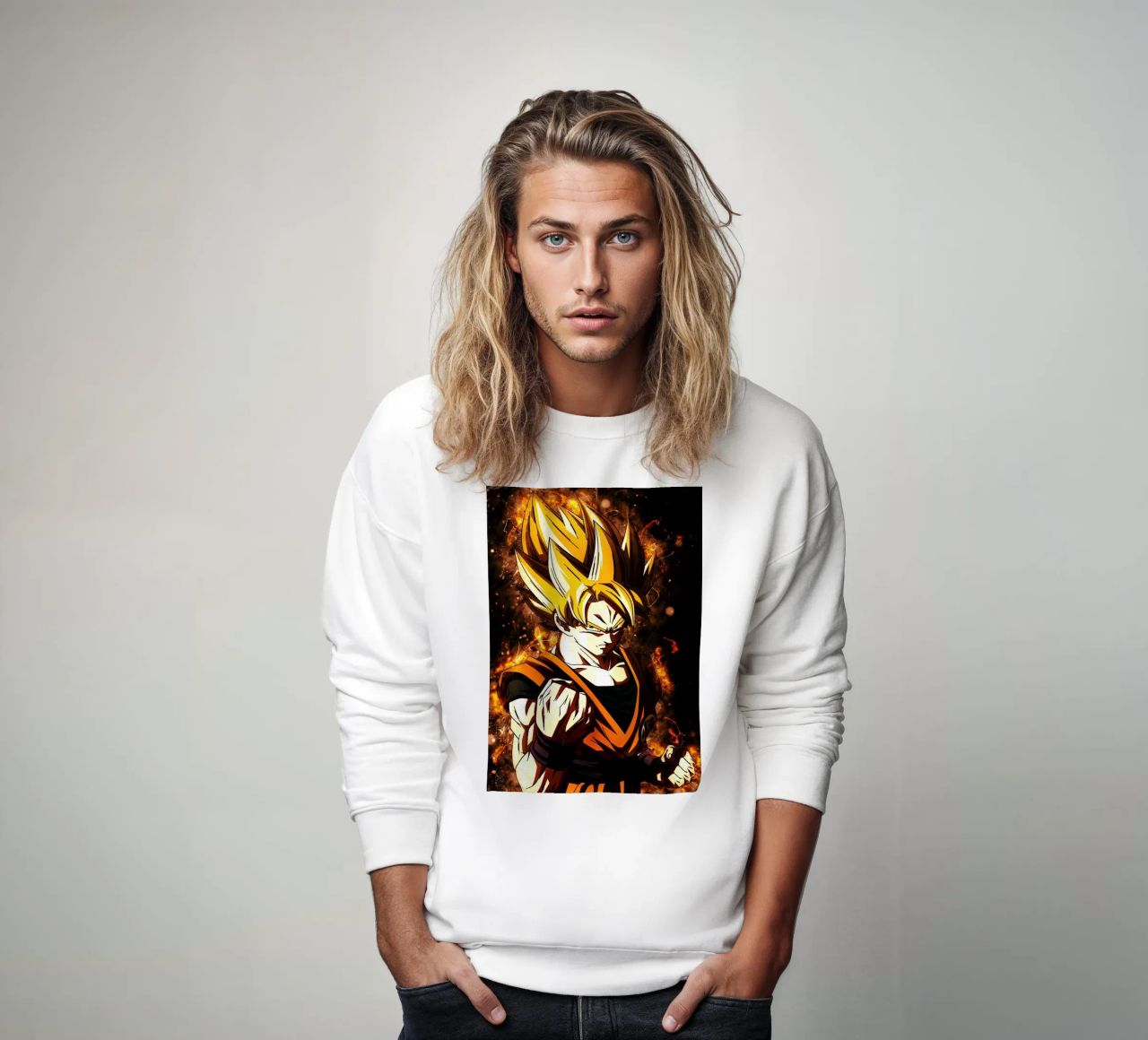 Back To The Classic. Goku SSJ felpa da Neonartstudio