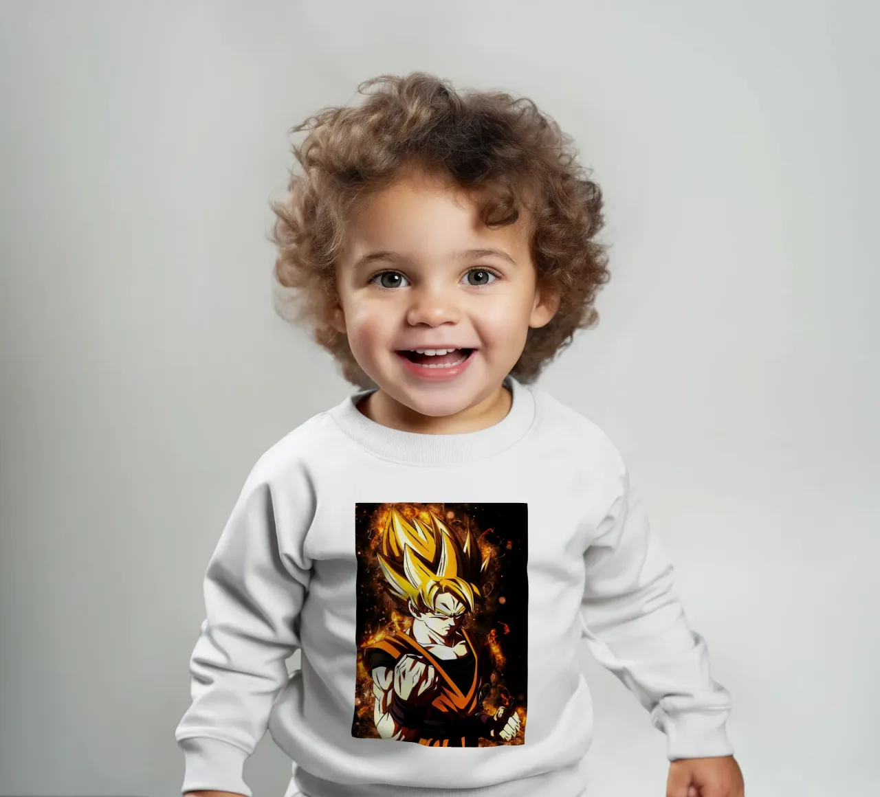 Back To The Classic. Goku SSJ sweat pour bébé de Neonartstudio
