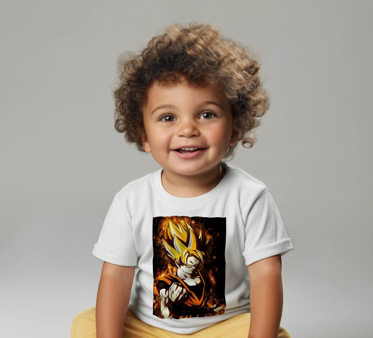 Back To The Classic. Goku SSJ maglietta neonato da Neonartstudio