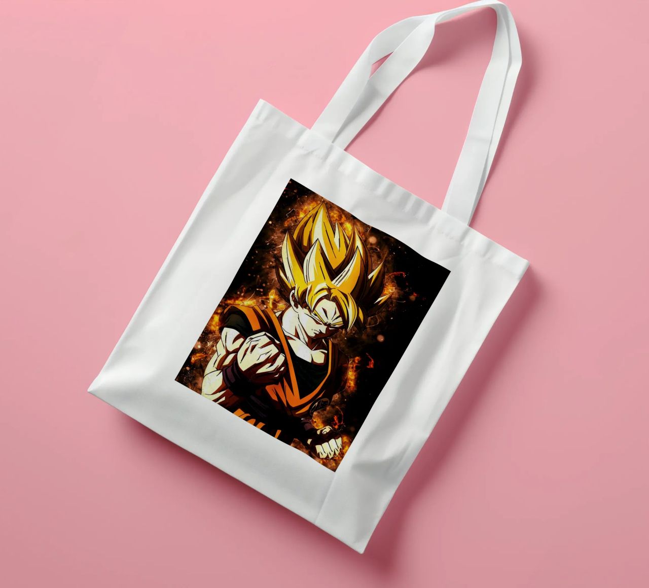 Back To The Classic. Goku SSJ borsa in juta da Neonartstudio