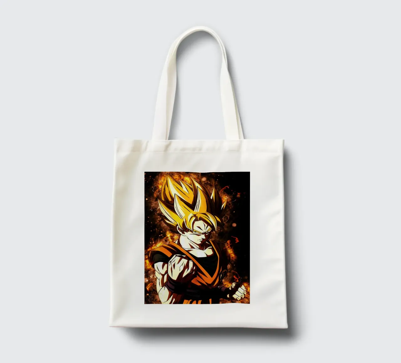 Back To The Classic. Goku SSJ borsa in juta da Neonartstudio