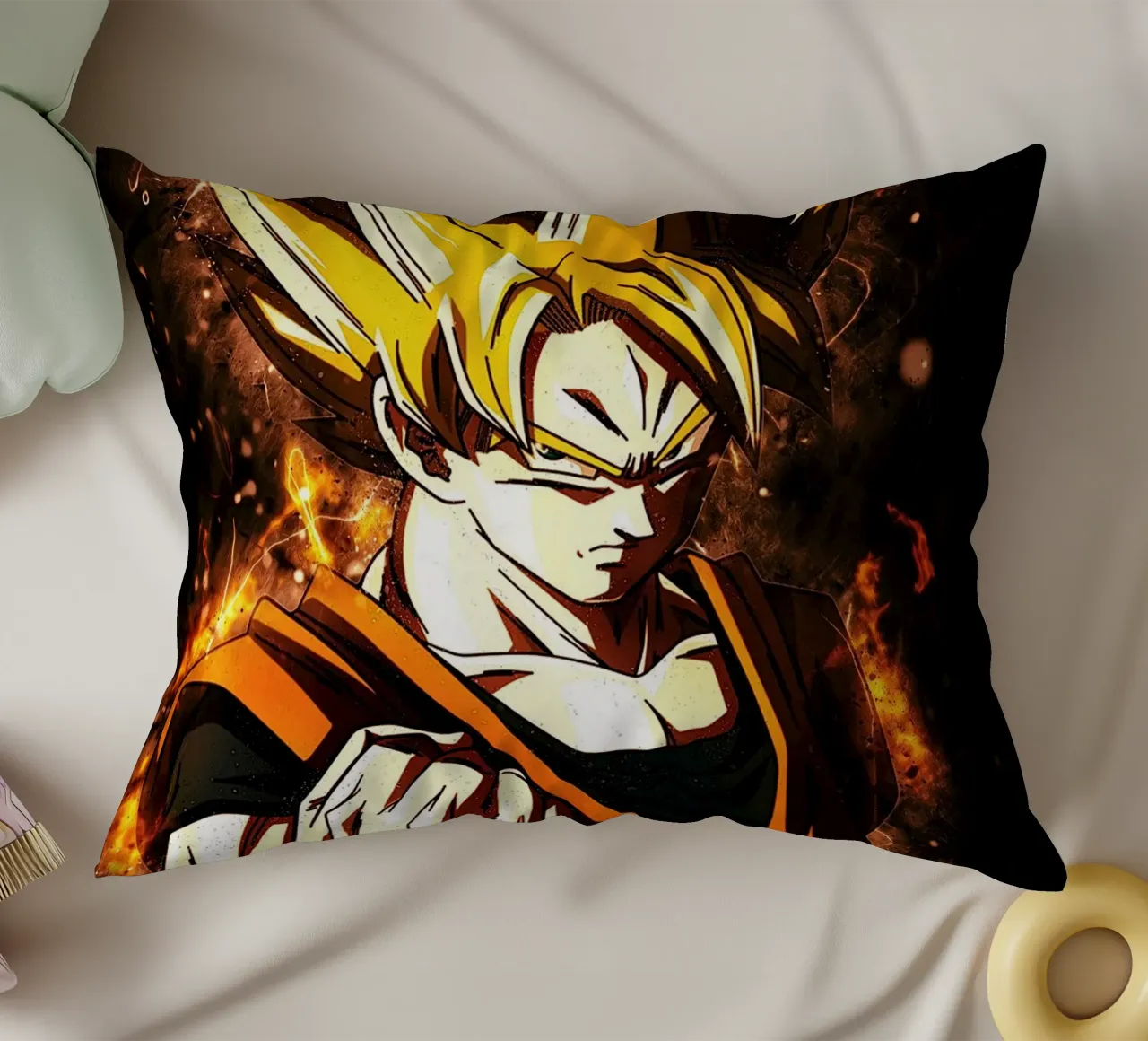 Back To The Classic. Goku SSJ Kissen von Neonartstudio