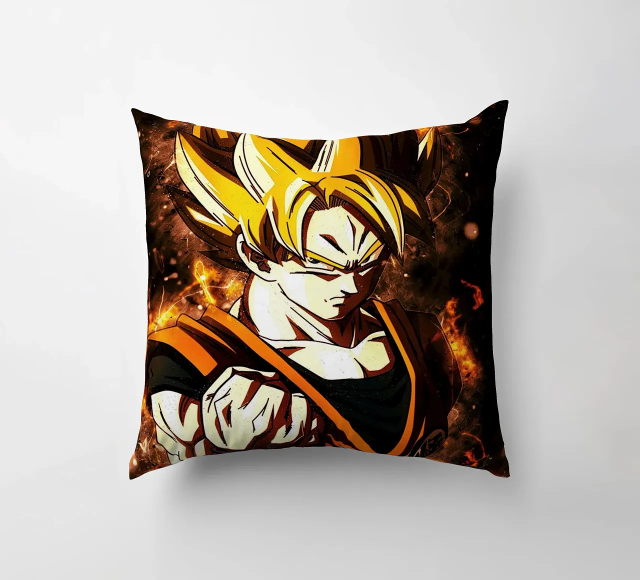 Back To The Classic. Goku SSJ cuscino da Neonartstudio