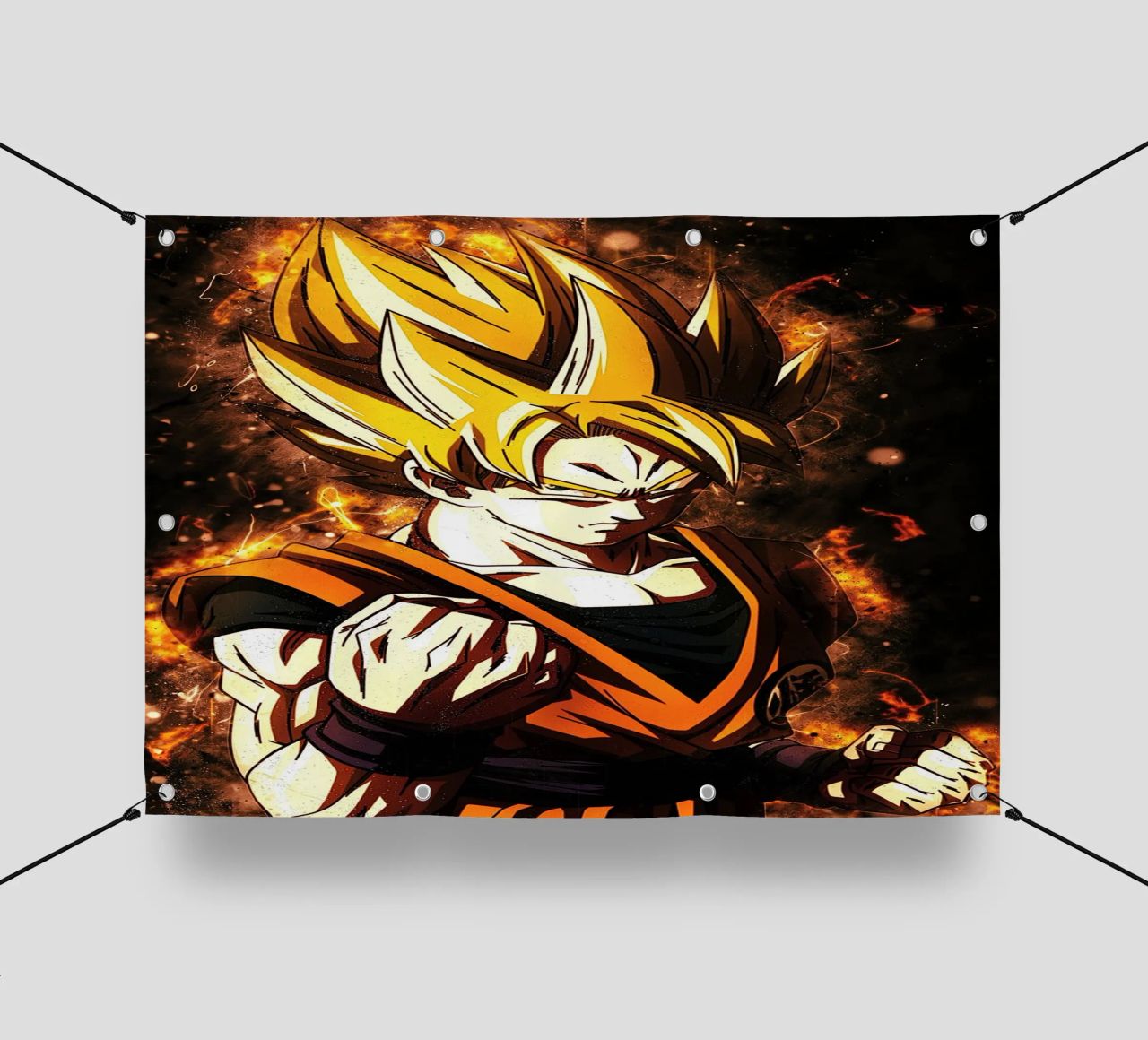 Back To The Classic. Goku SSJ telo in pvc da Neonartstudio