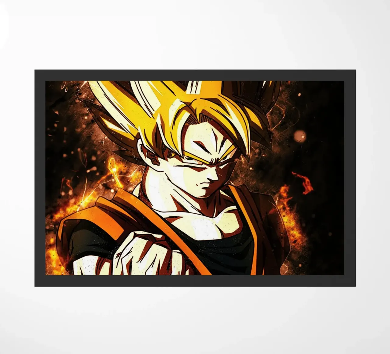 Back To The Classic. Goku SSJ Fußmatte von Neonartstudio