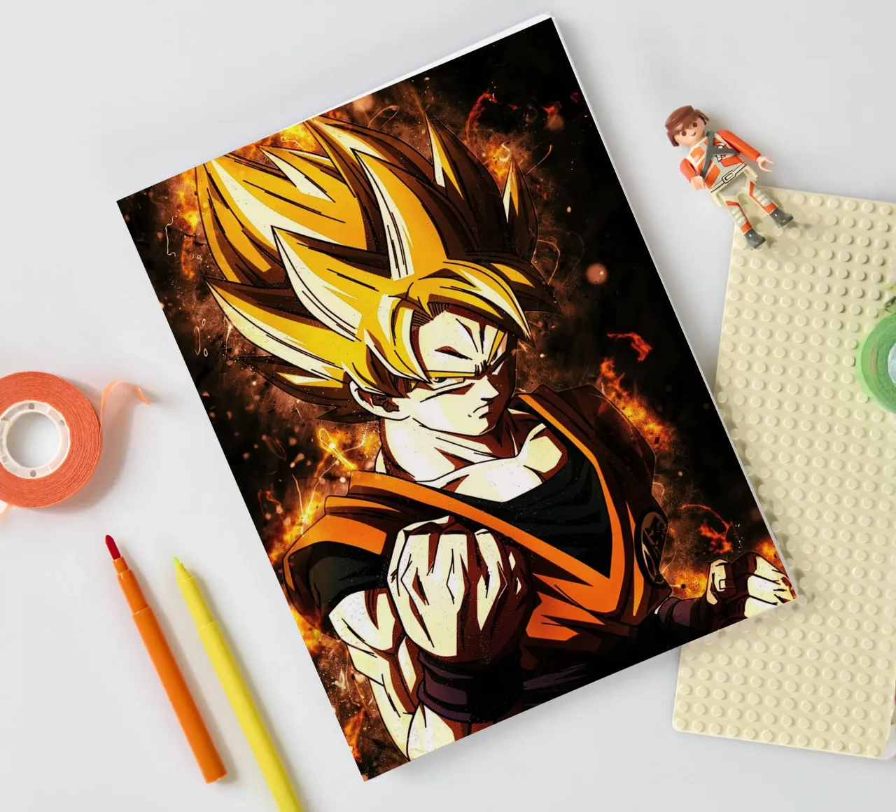 Back To The Classic. Goku SSJ Notizbuch von Neonartstudio
