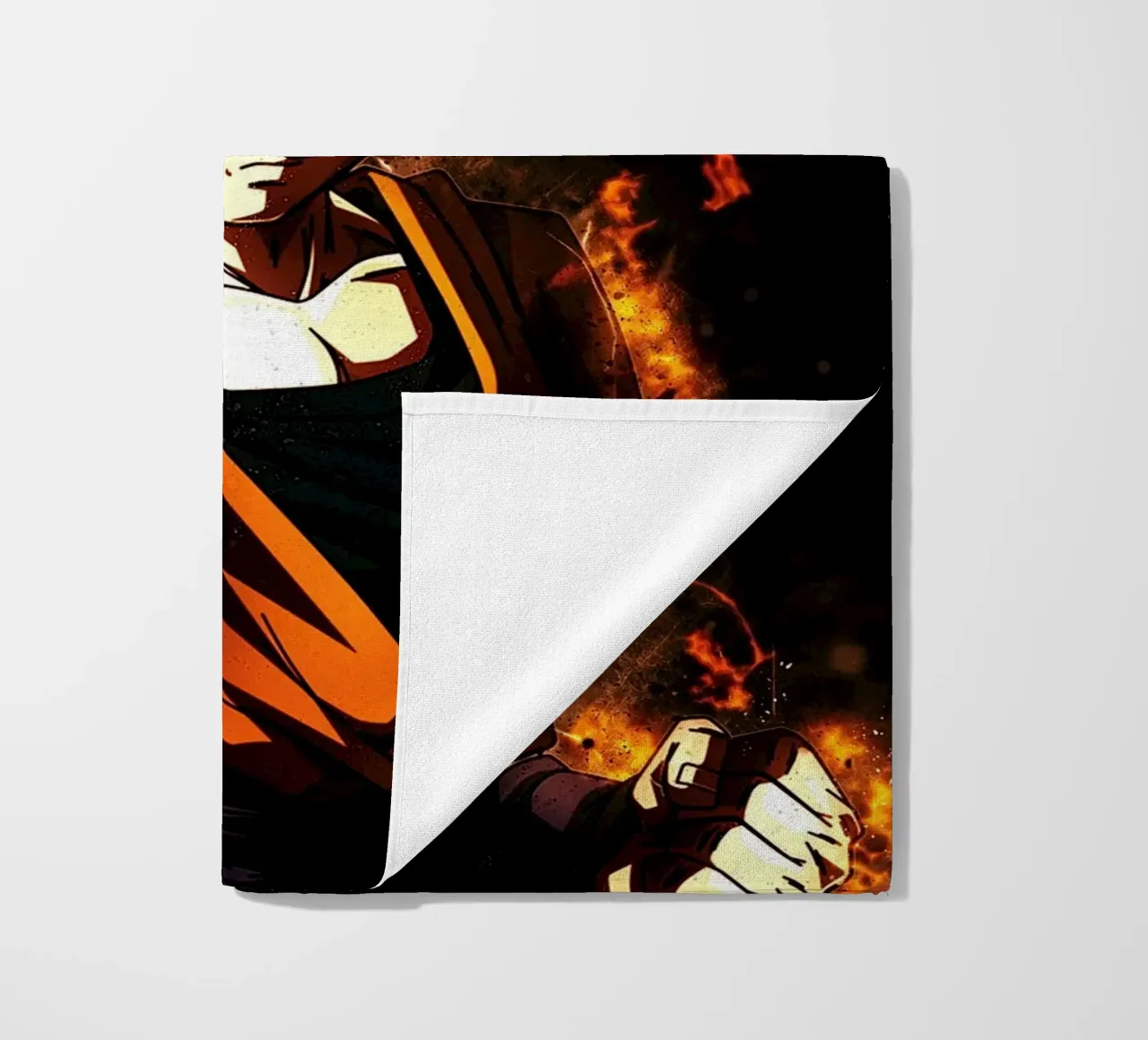 Back To The Classic. Goku SSJ strandhanddoek van Neonartstudio