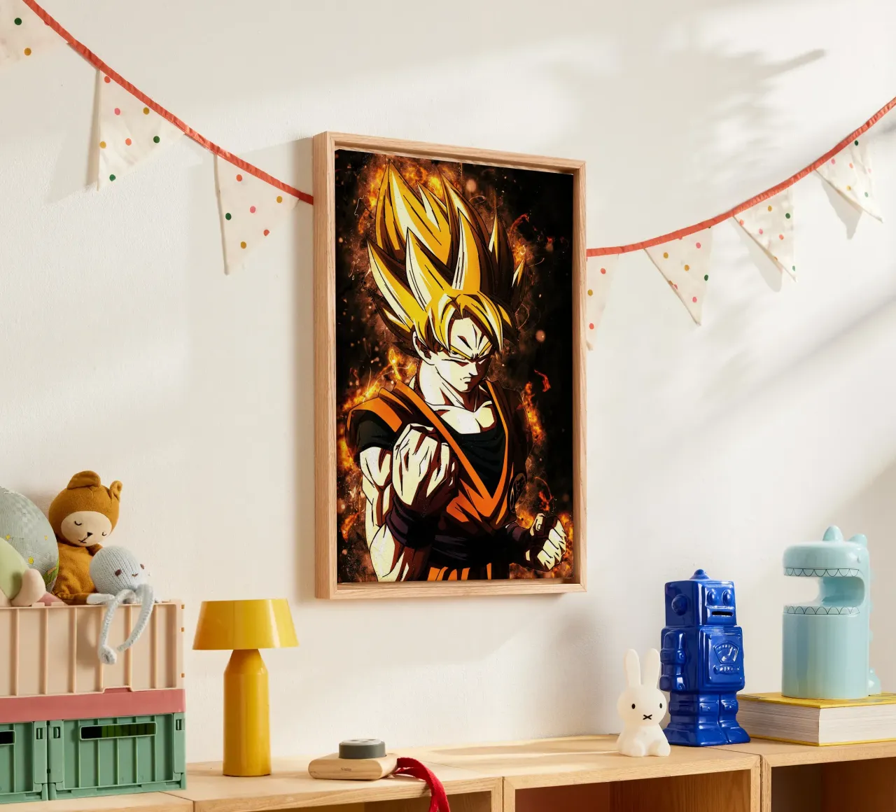 Back To The Classic. Goku SSJ tela da Neonartstudio