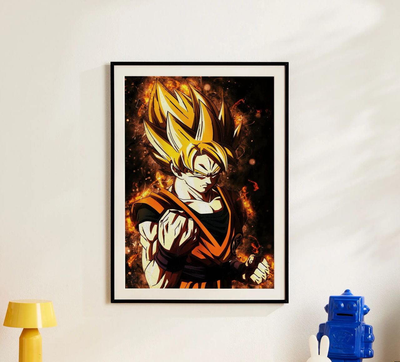 Back To The Classic. Goku SSJ carta hahnemühle da Neonartstudio