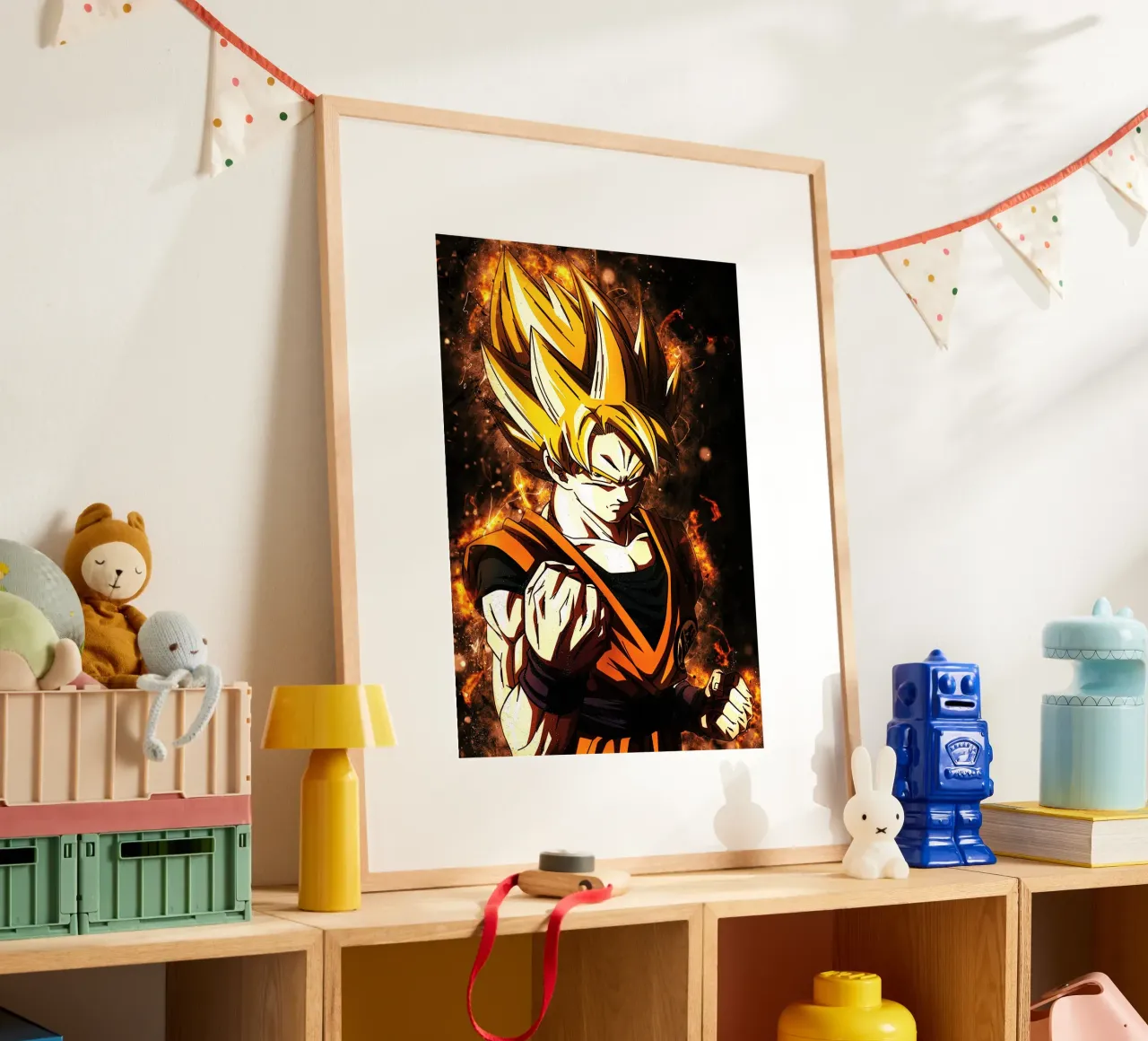 Back To The Classic. Goku SSJ hahnemühle de Neonartstudio