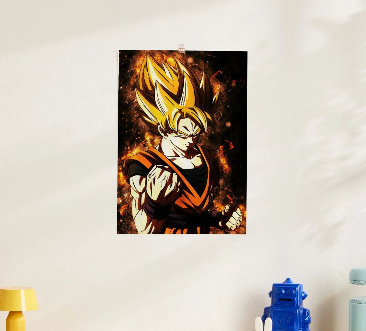 Back To The Classic. Goku SSJ carta hahnemühle da Neonartstudio