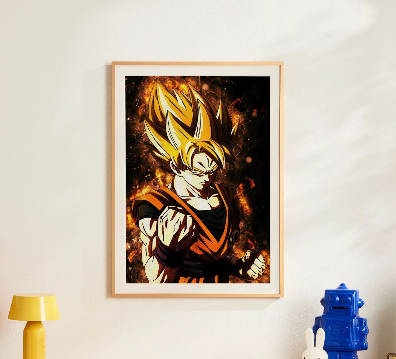 Back To The Classic. Goku SSJ carta hahnemühle da Neonartstudio