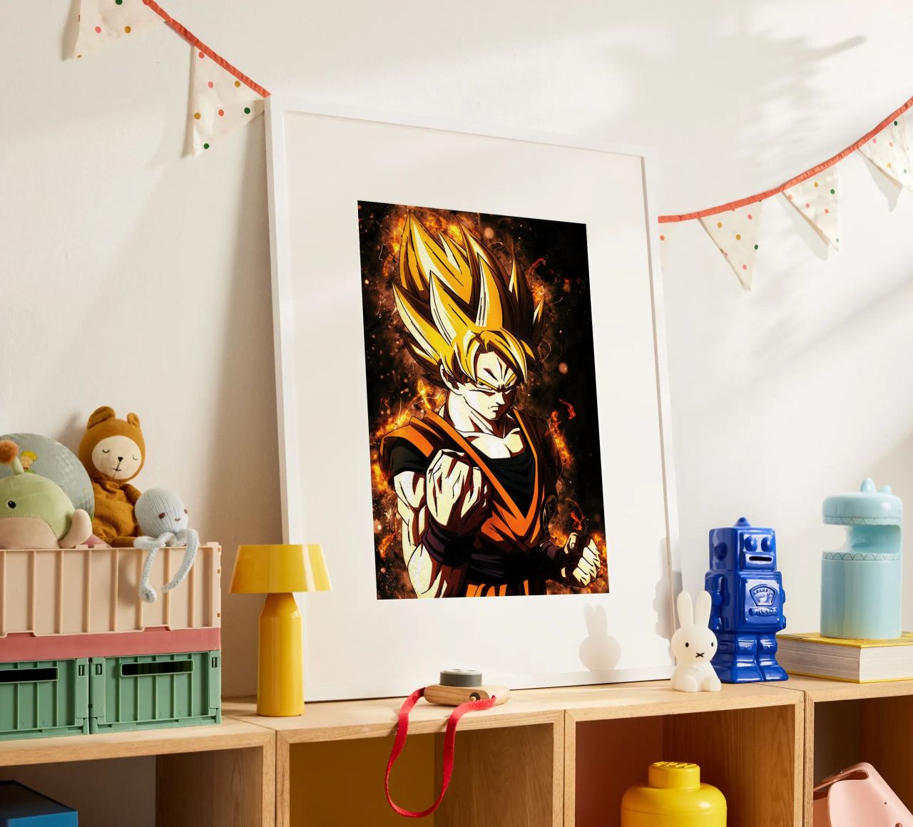 Back To The Classic. Goku SSJ carta hahnemühle da Neonartstudio