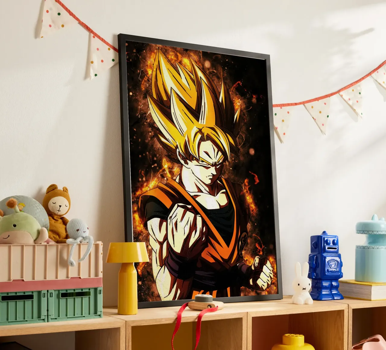 Back To The Classic. Goku SSJ hahnemühle de Neonartstudio