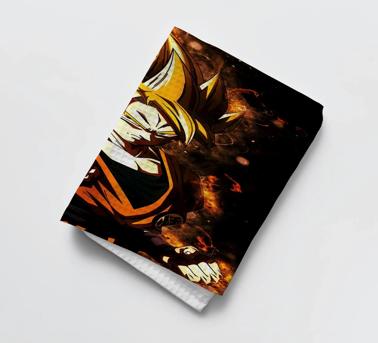 Back To The Classic. Goku SSJ canovaccio da cucina da Neonartstudio