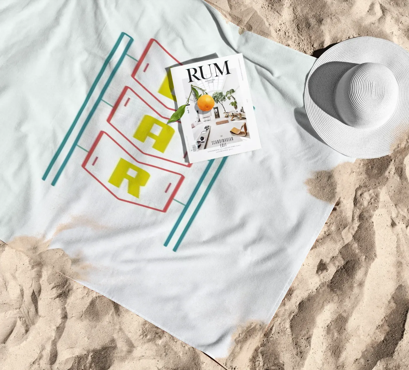Bar beach towel by Dean Smith