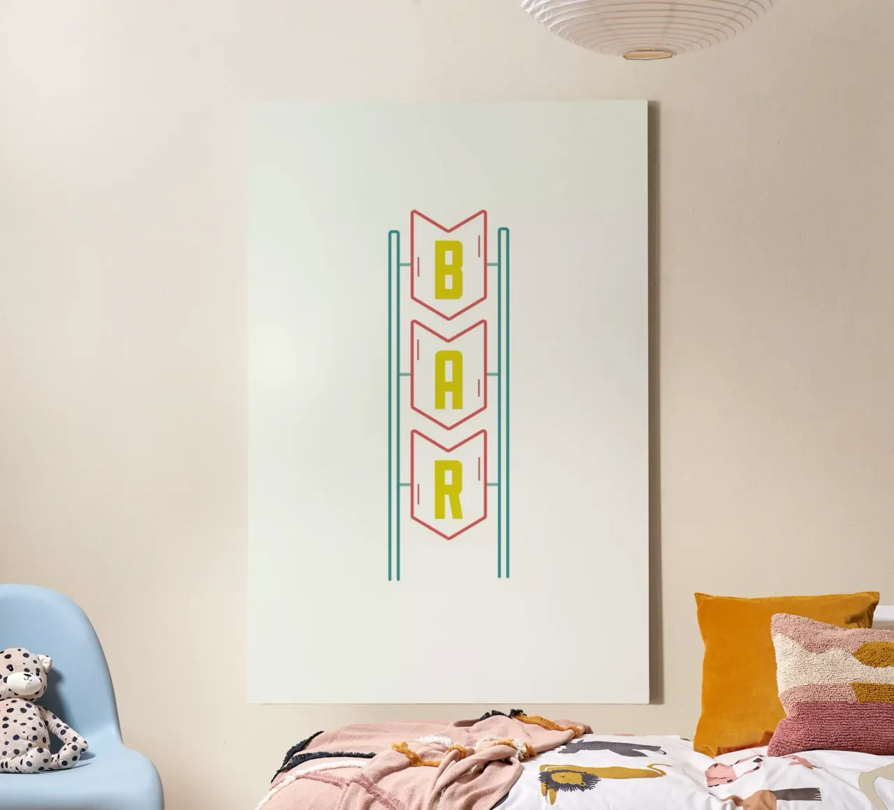 Bar canvas van Dean Smith