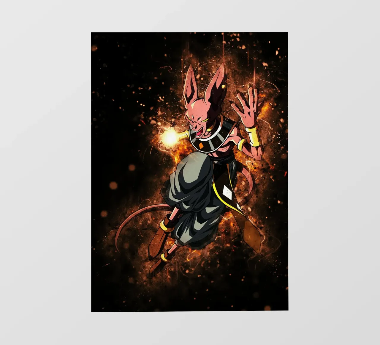 Beerus pellicola backlit da Neonartstudio