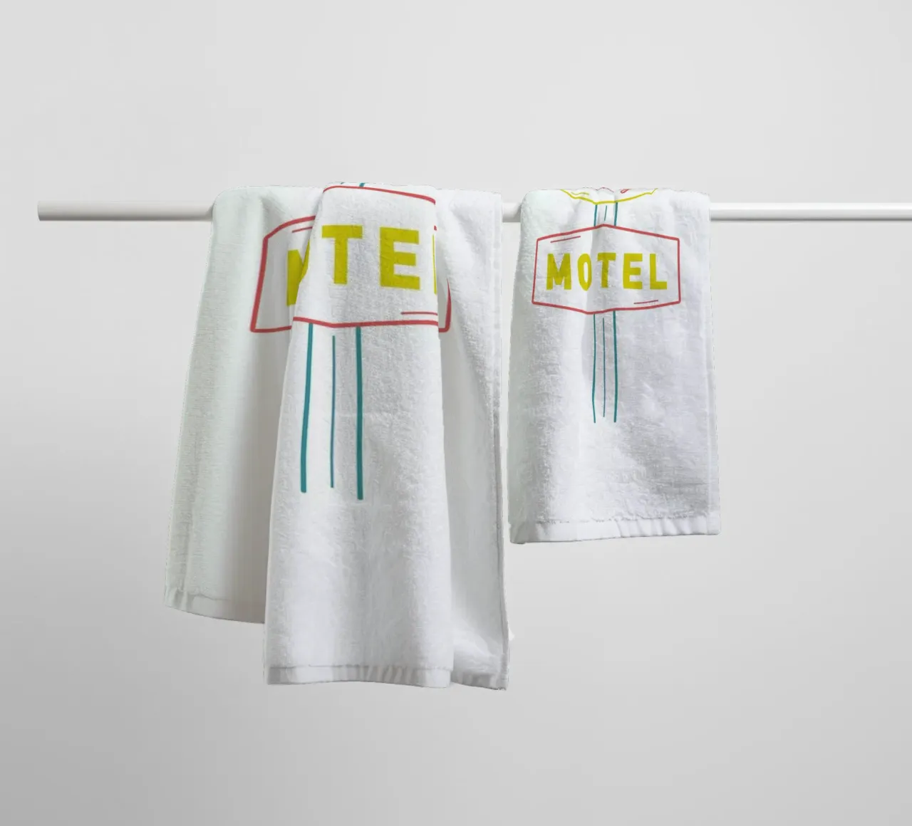 Motel towel by Dean Smith