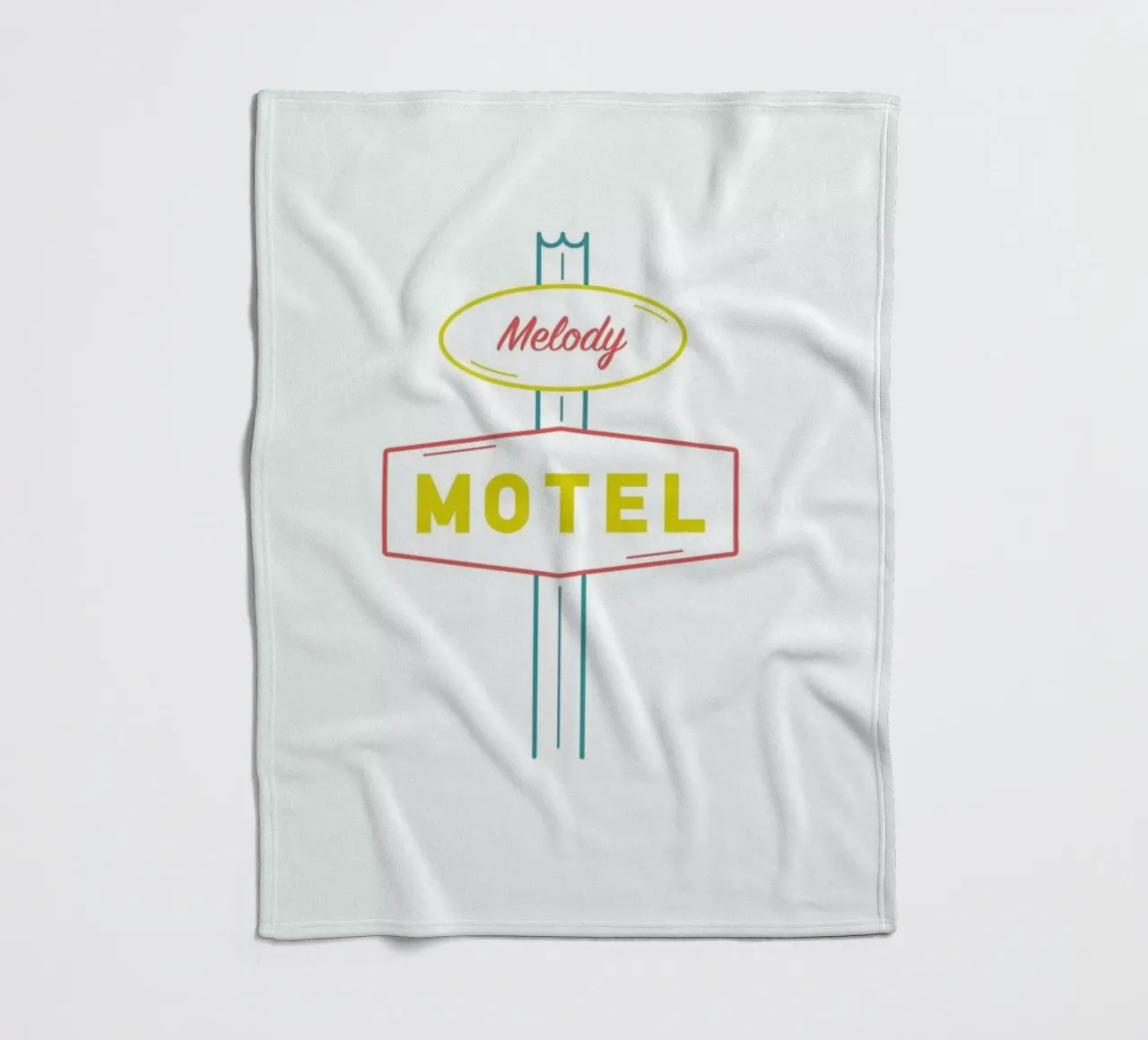 Motel fleece blanket by Dean Smith