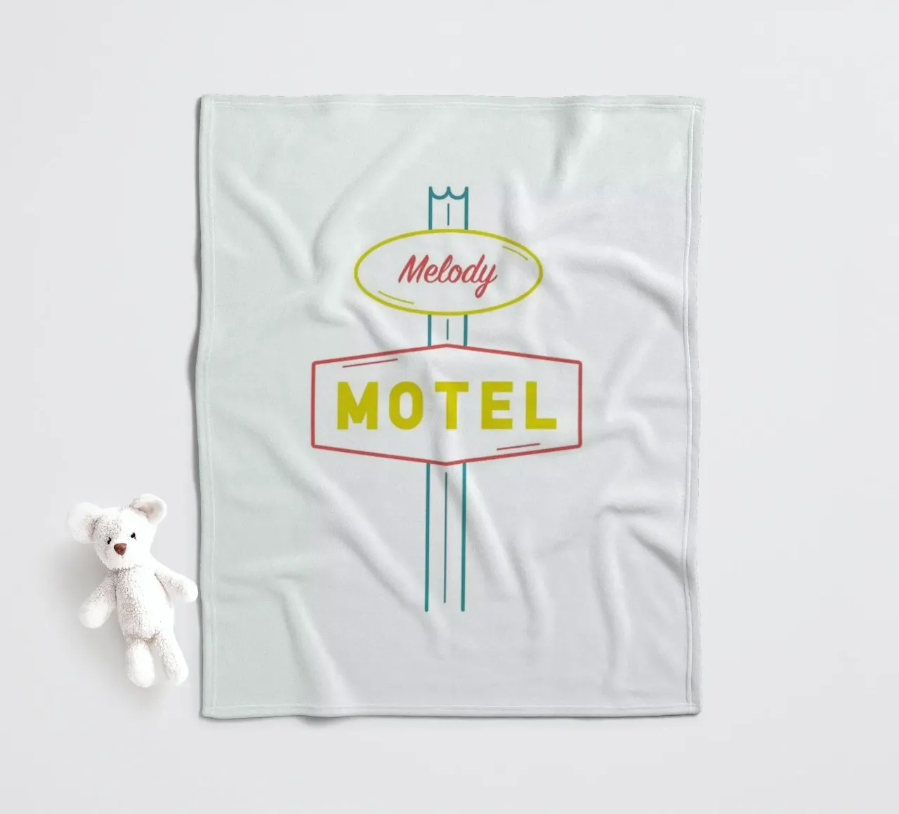Motel fleece blanket by Dean Smith